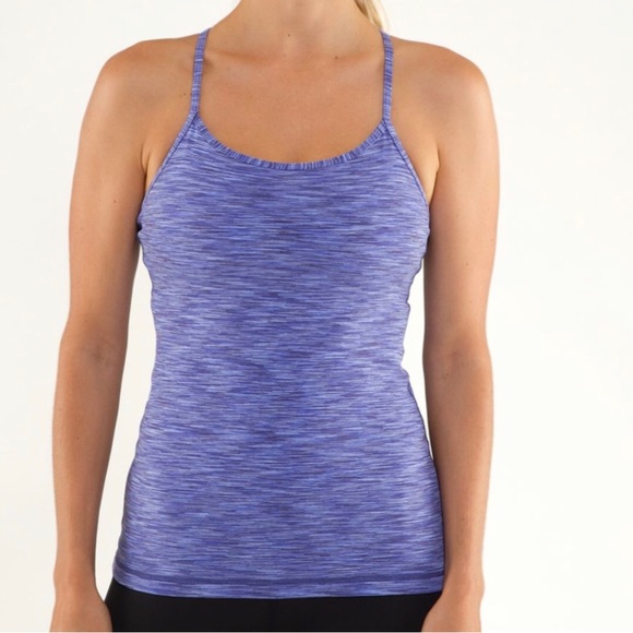 Lululemon Power Y Tank.  Color Blueberry. Size 4 - Picture 4 of 5